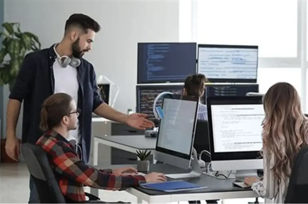 Modern software development office